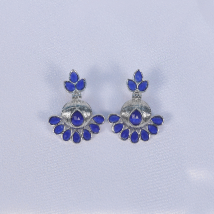 Neeli-Pankhi Gemstone Studs