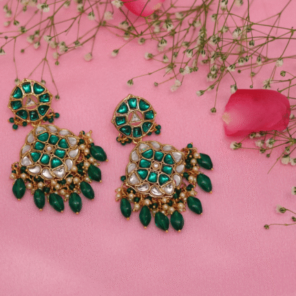 Rajwadi Heritage Kundan Drops